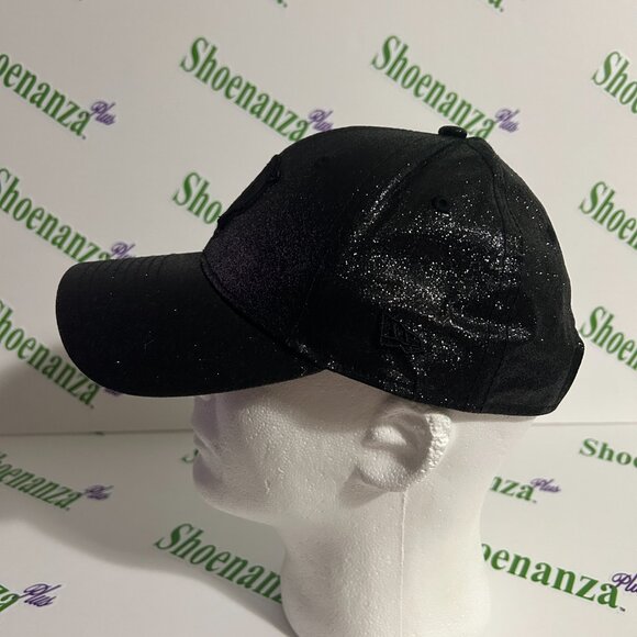 New Era 9Forty Hat NFL Chicago Bears Adjustable Cap Womens Sparkle Glitter Black - Picture 3 of 8